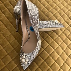 Pearl and Rhinestone Pumps